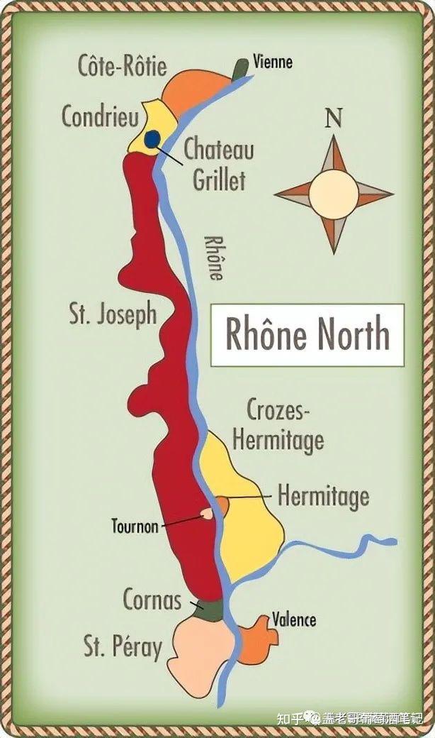 硬核知识北罗纳河谷葡萄酒产区详解法国罗纳河谷rhonevalley葡萄酒上