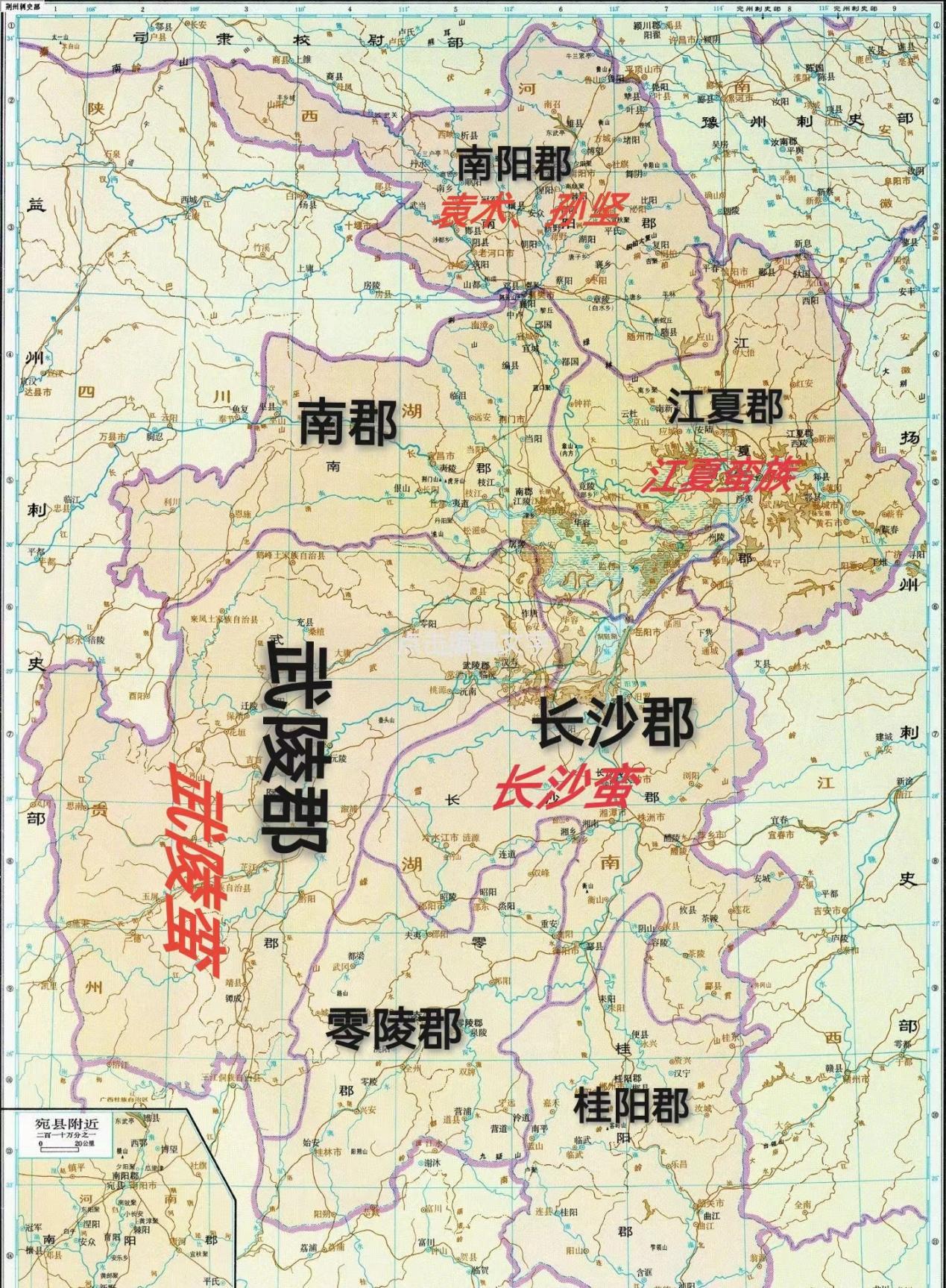 刘表地盘地图图片