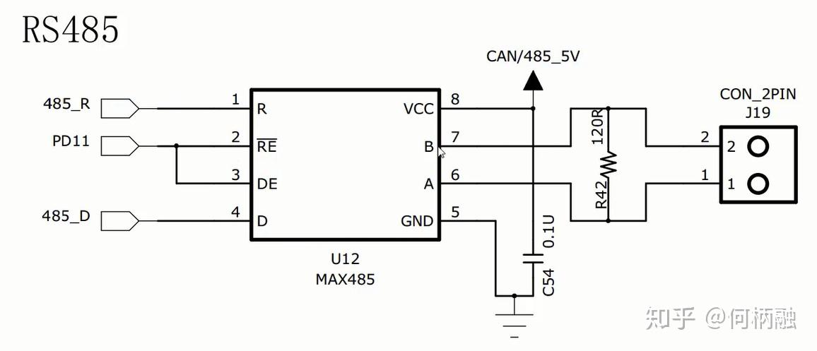 Rs485 stm32 схема подключения