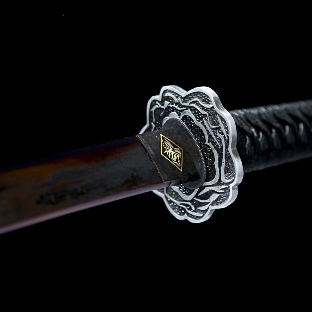 龙泉宝剑手工锻打花纹钢日本太刀不死斩只狼影逝二度里武器未开刃