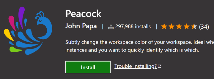 Peacock for VS Code:为你的窗口添上五彩斑斓的色彩 - 知乎