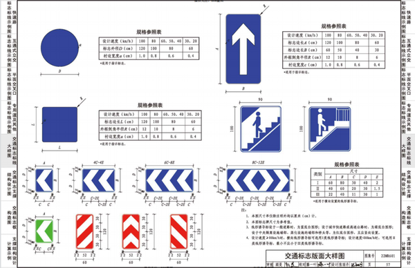 【全彩图集】交通标志、标线、导向箭头、标志牌等全彩图集，做Revit族必须参考！ - 知乎