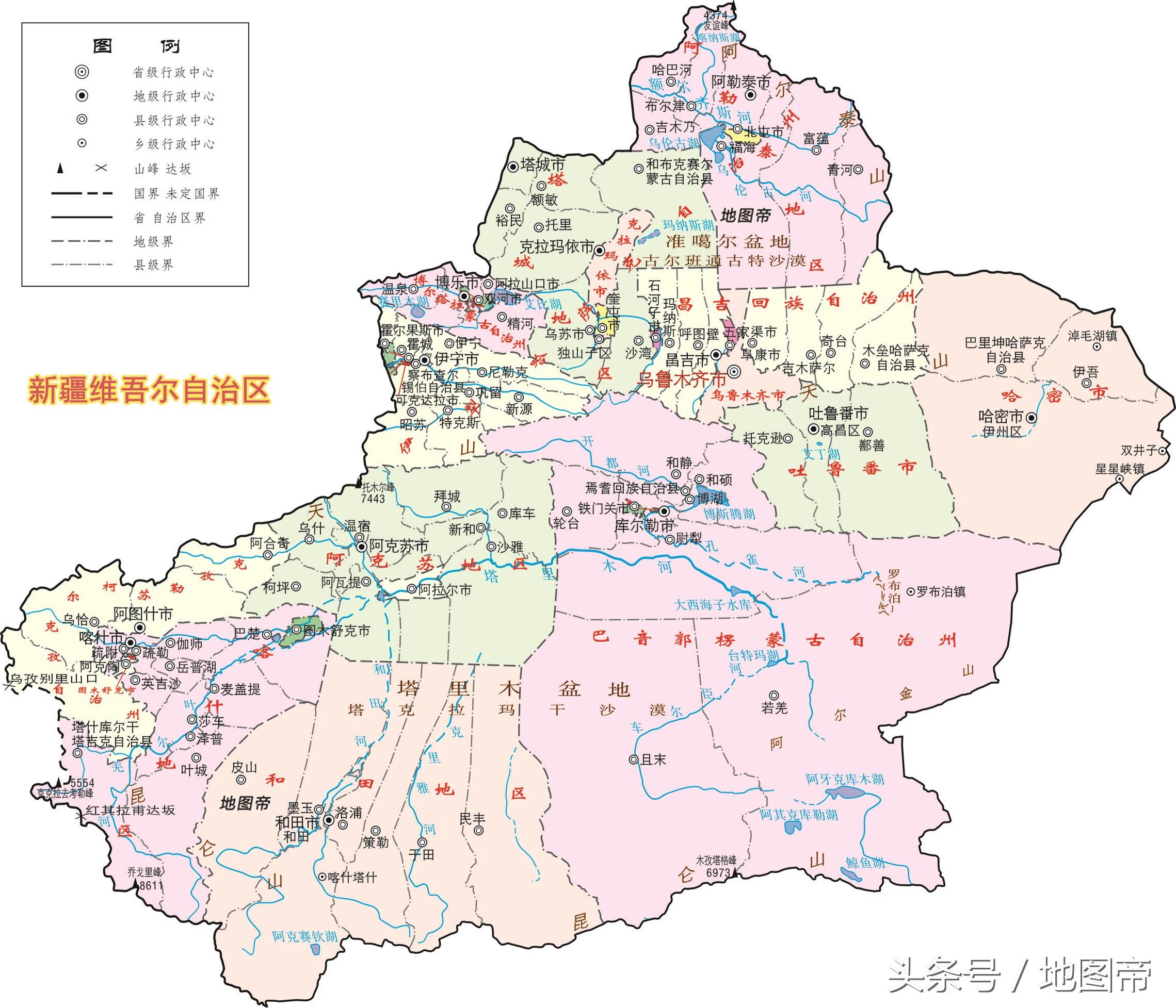 新疆建设兵团地理位置图片