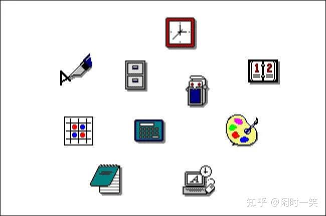 Windows 图标的视觉历史:从 Windows 1 到 11 - 知乎