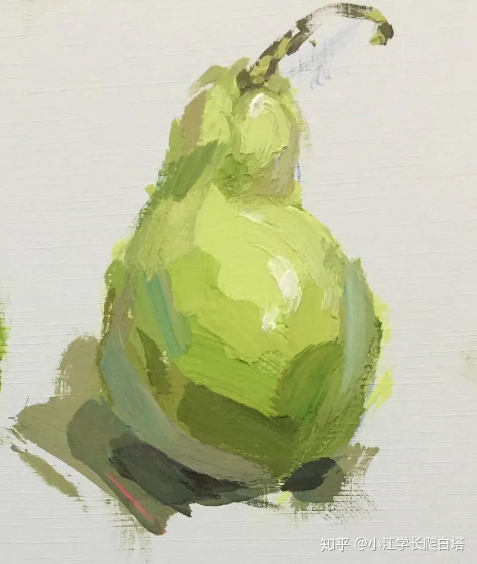 >> 绿 梨▼反光:暗部底色 淡紫 天蓝 环境色暗面:土黄(主) 桔黄 淡紫