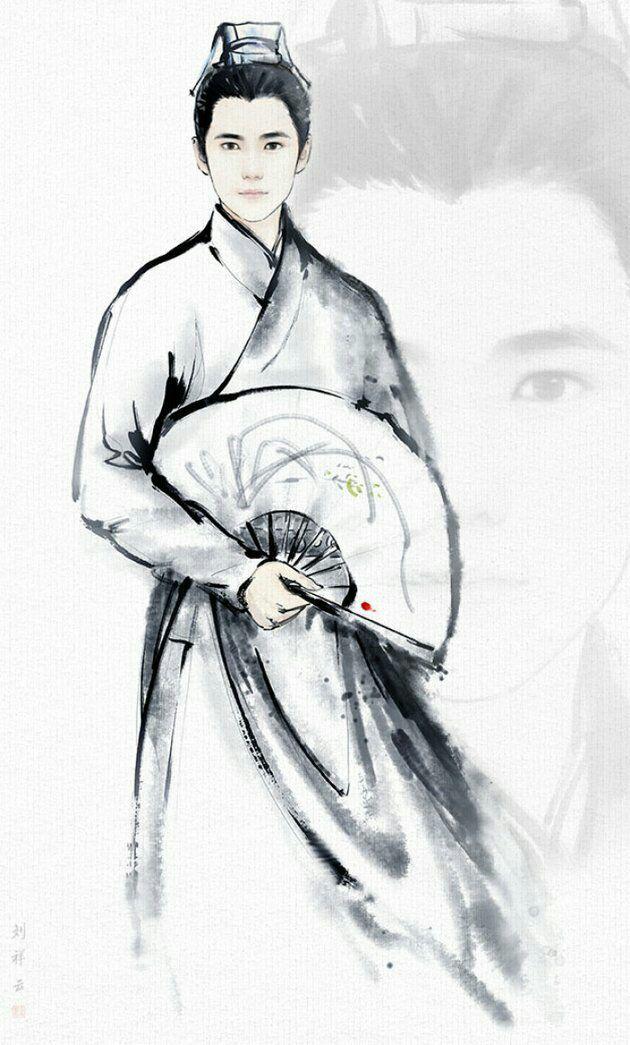 人物水墨画壁纸