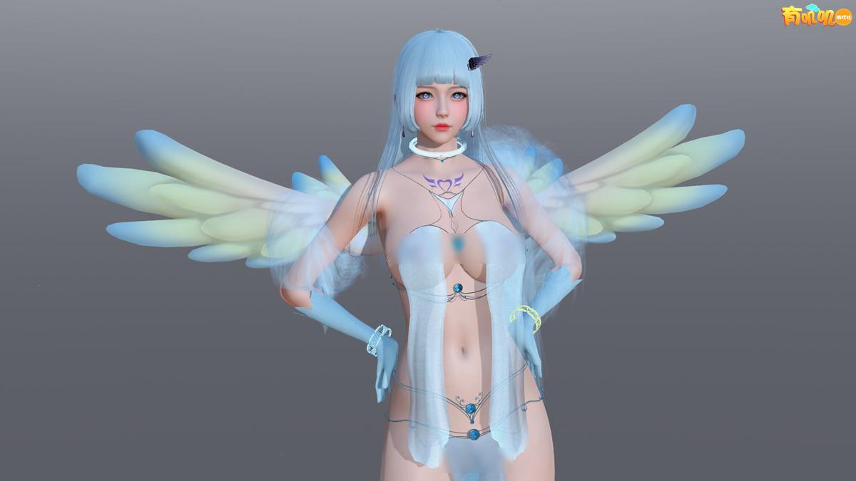 新人首发->AI少女和甜心选择2，透明内衣+天使翅膀角色卡，啦啦啦^_^