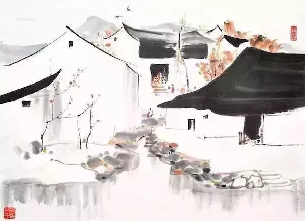 一样静静地立在那里不抢眼,不浮夸它像一幅素雅的山水画一般湖心有亭