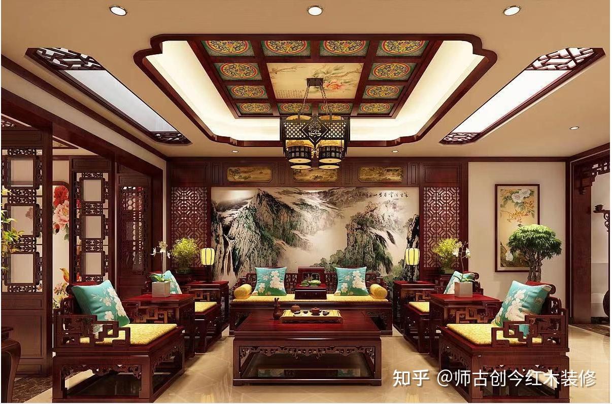 中式红木装修设计,体味业主的审美及文化内涵 - 知乎