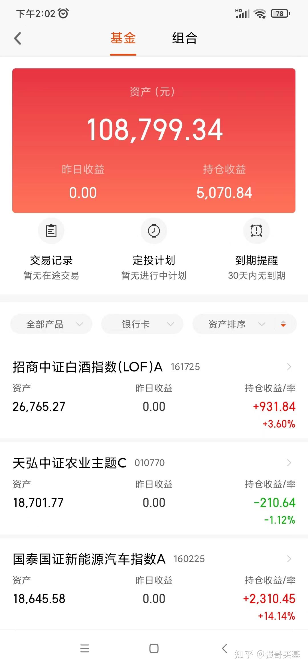 7基金操作分享,更新一下我的持仓,晒一下我的基金截图 - 知乎