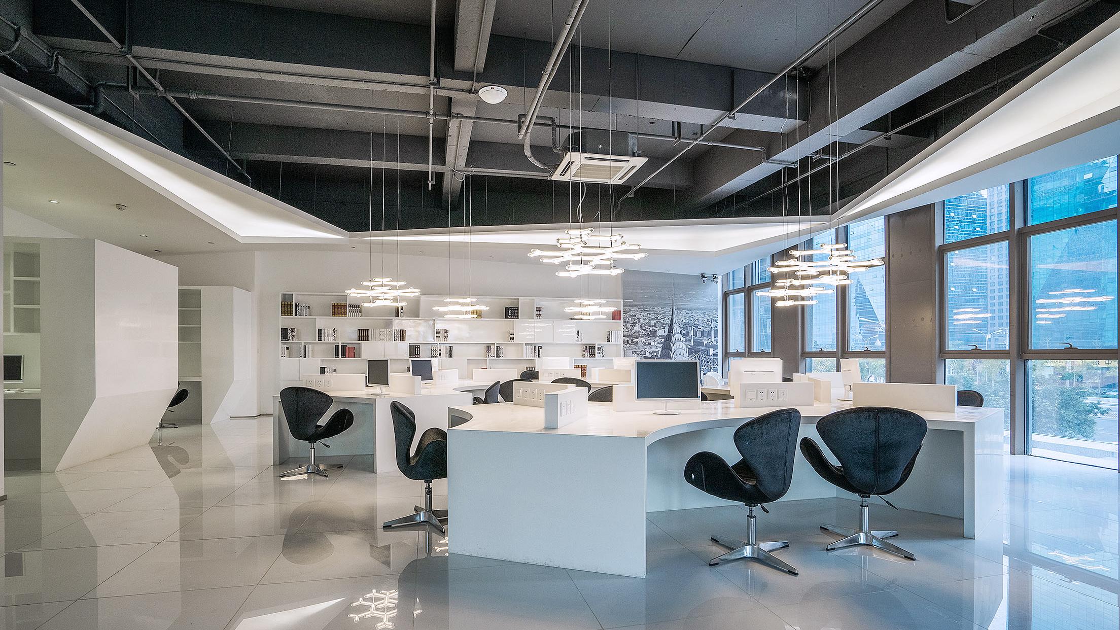 昆明紫苹果装饰公装办公室装修现代极简风格