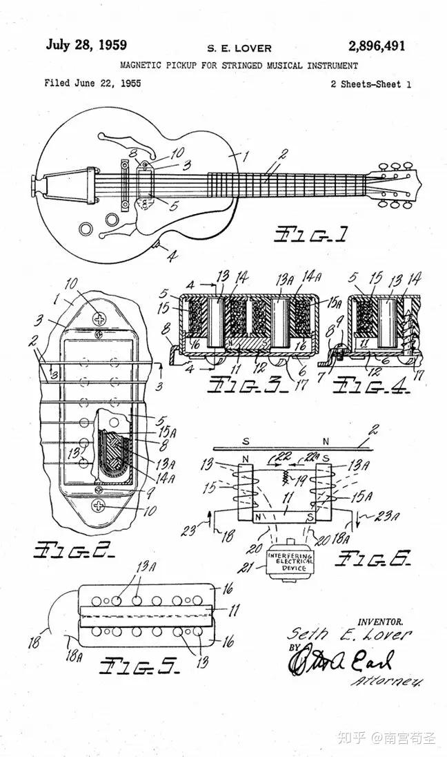 therefor,授權號2714326在此簡單介紹一下電吉他拾音器的結構和工作