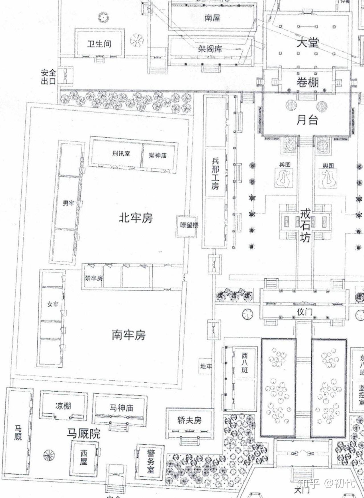 古代監獄和衙門一般都建在哪裡城內城外怎麼佈局