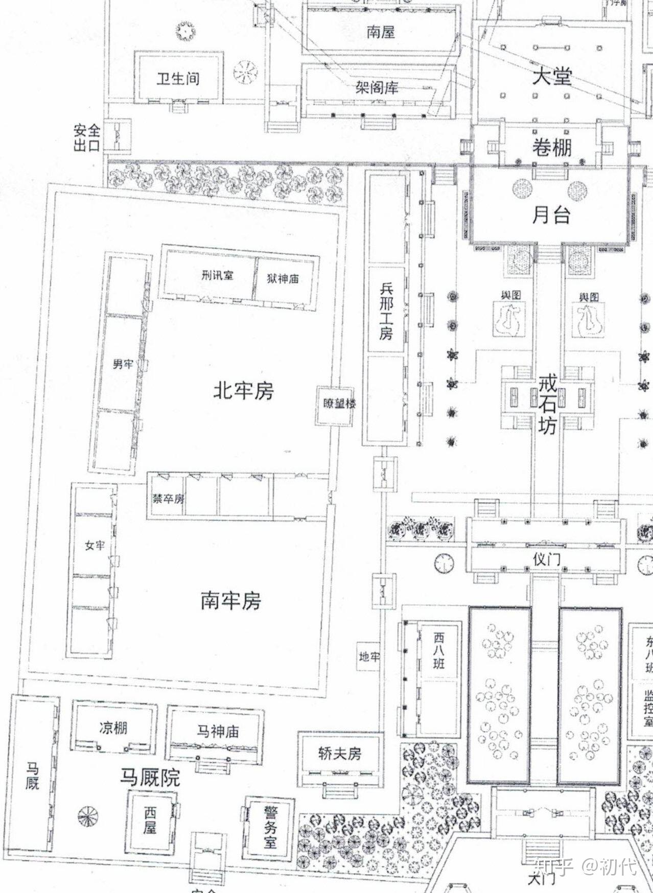 古代监狱和衙门一般都建在哪里，城内城外？怎么布局？ - 知乎