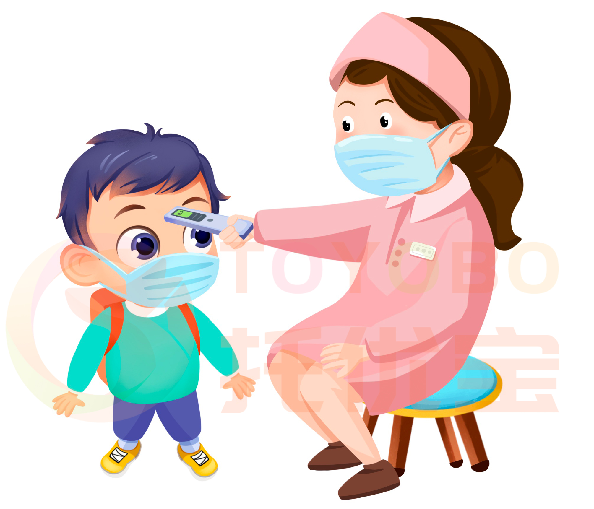 晨检的作用(一模二看三问四查了解健康状况,把不安全的因素排除在园外