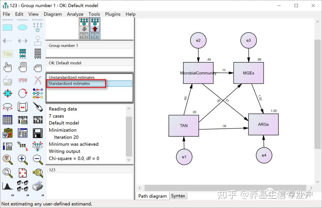 使用amos软件构建结构方程模型