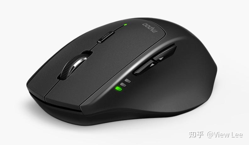 很实惠119的雷柏rapoomt550无线鼠标可以同时操作4台设备的鼠标