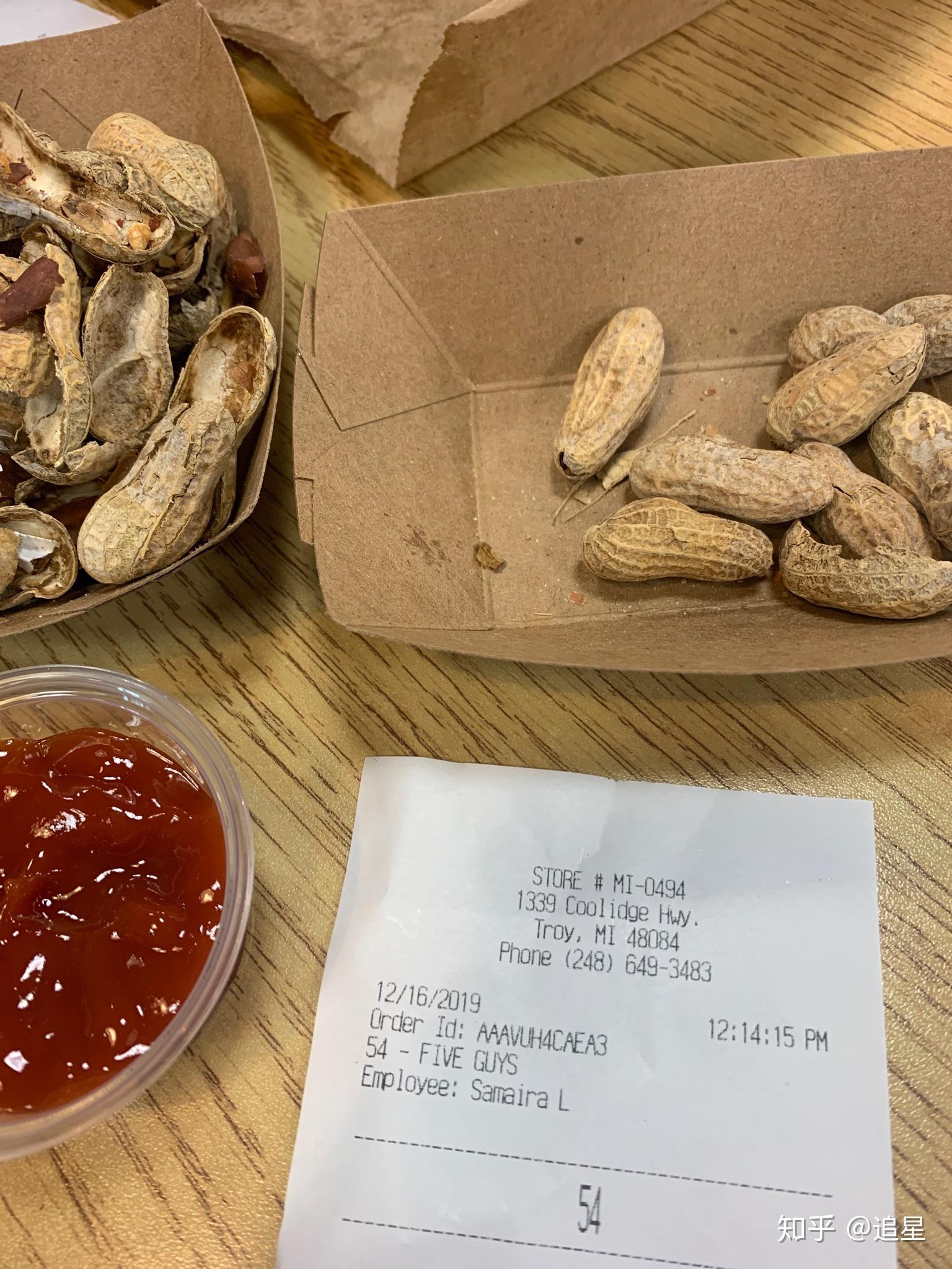 fiveguys的花生可以免费吃吗