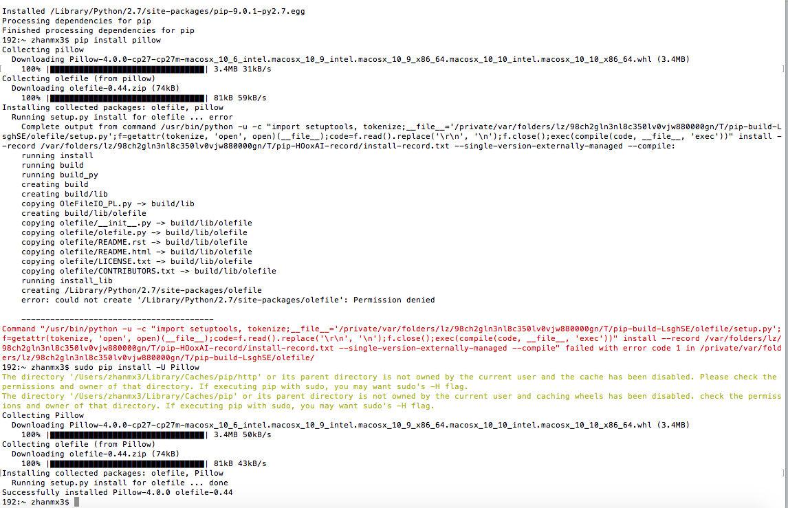 Python安装pip包的时候权限出现问题，使用-U命令才成功安装，想了解一下这个指令的含义？ - 知乎
