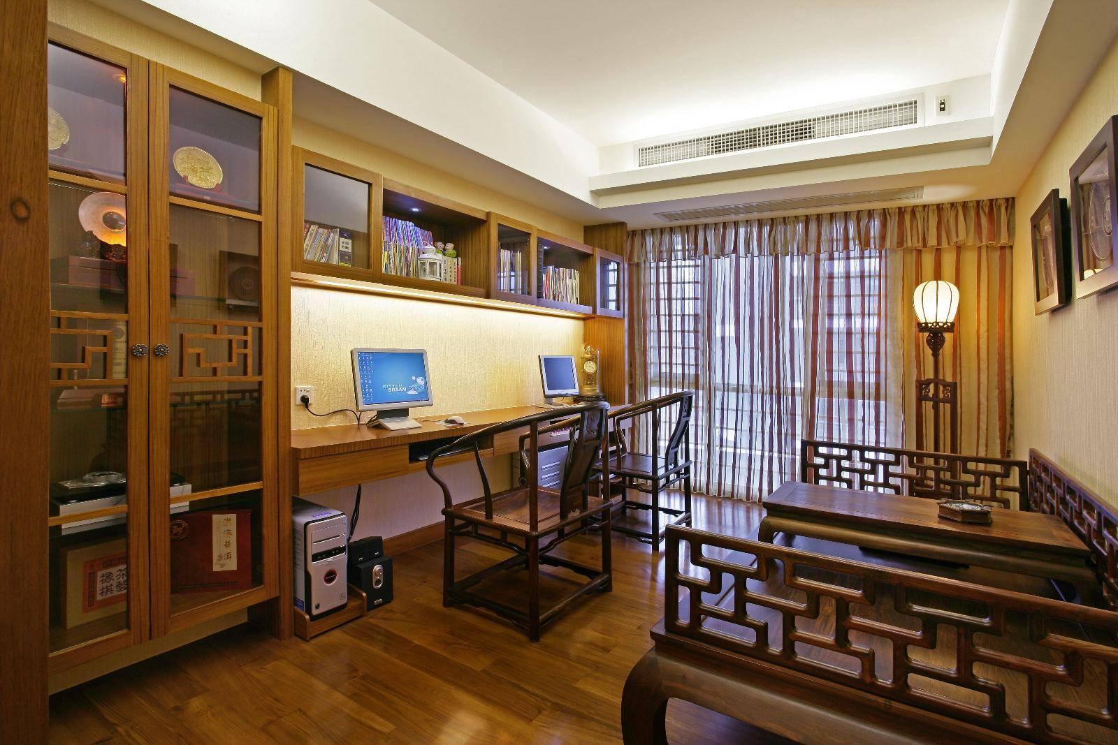 中式书房的设计|空间|家装设计|盛利设计小甜 - 原创作品 - 站酷 (ZCOOL)