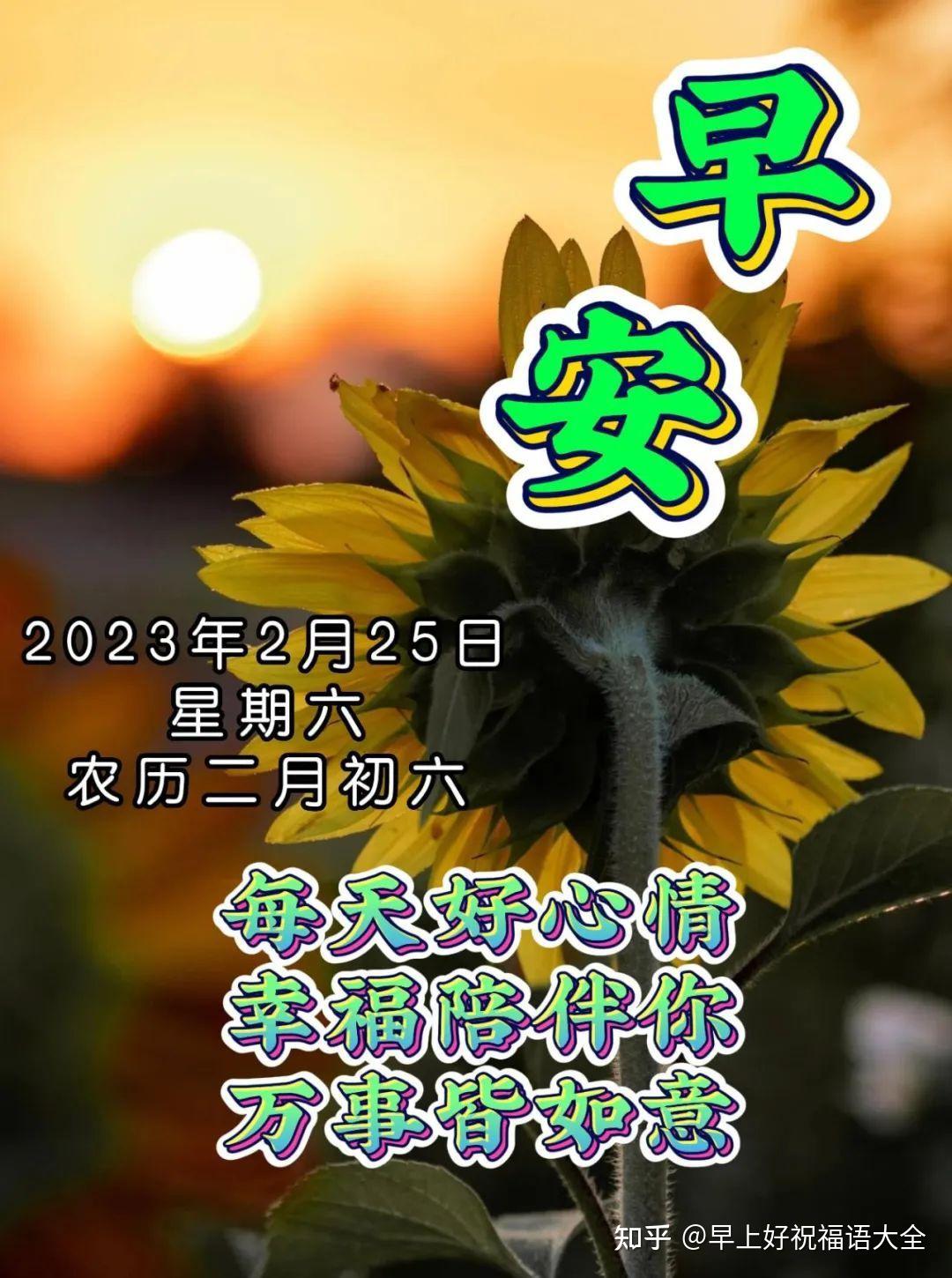 2月25日周六早上好祝福语大全,今天开心快乐星期六精选祝福图片 - 知乎