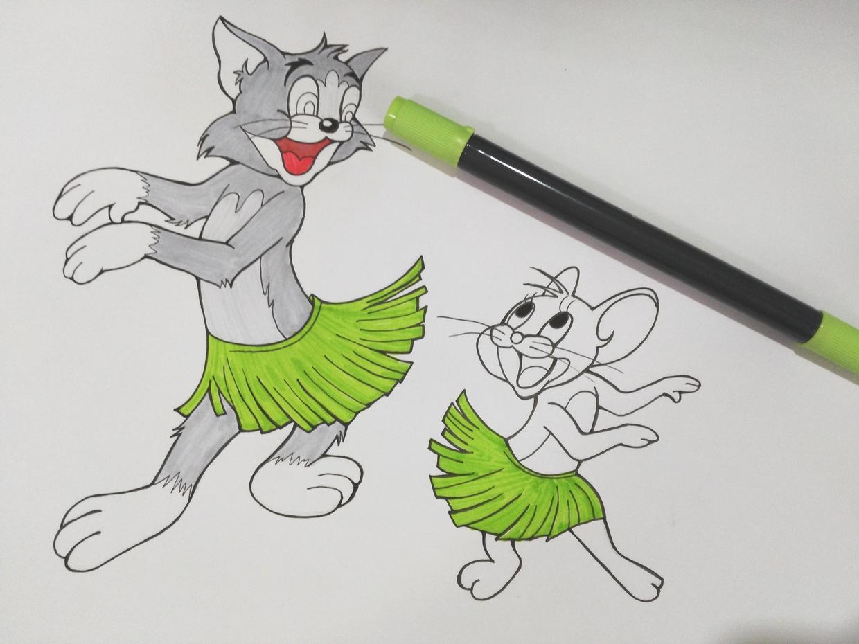 简笔画 | 汤姆猫和杰瑞鼠 - 知乎