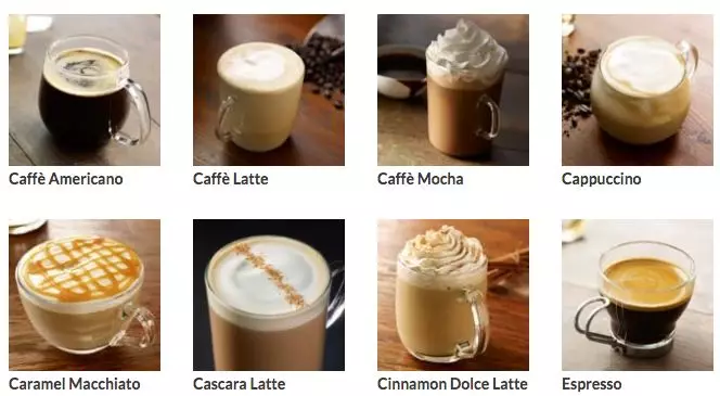 星巴克咖啡种类品种图片