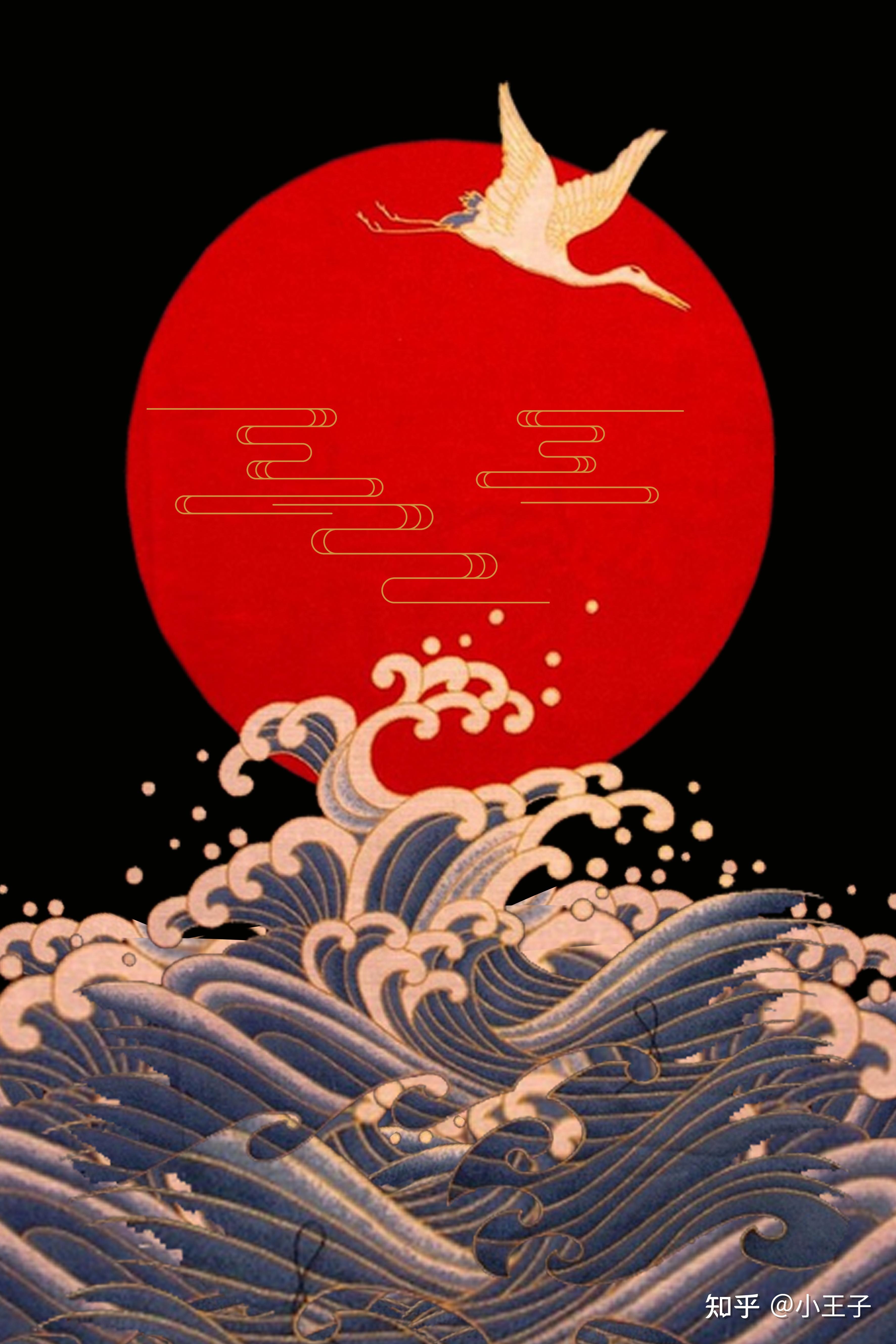 有没有大神给提供一下关于仙鹤的手机壁纸,绘画的那