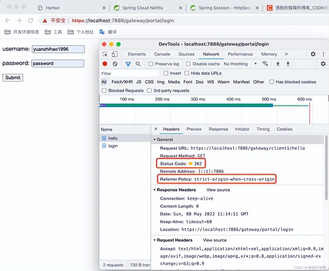 Spring cloud gateway session 
