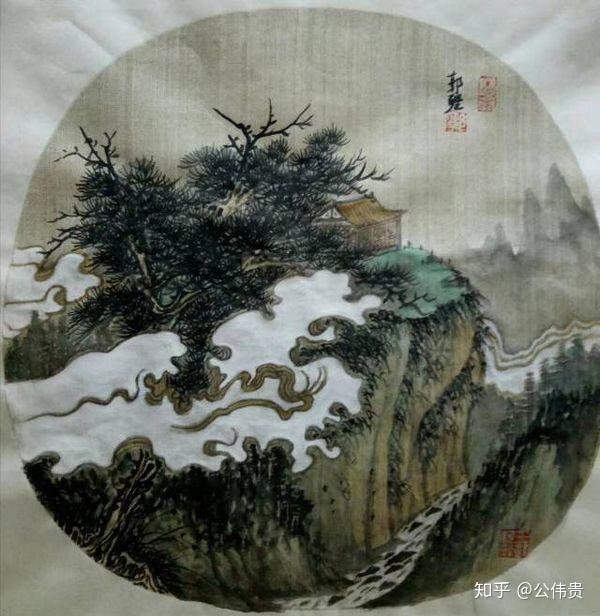 淄博知名山水画家郭强作品