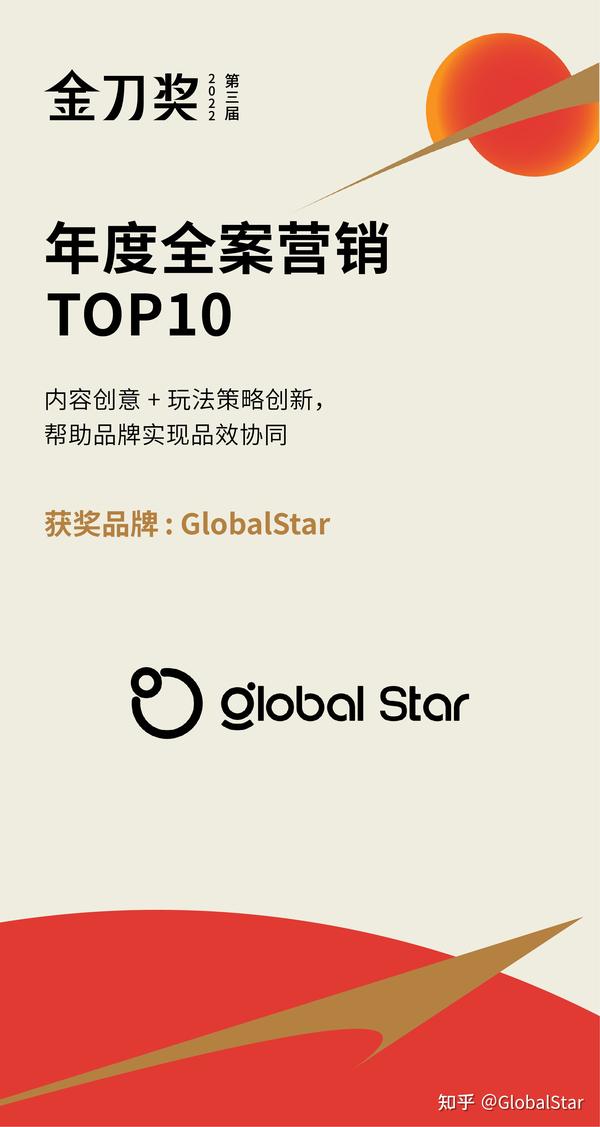 让世界喜欢中国品牌’的先行者”，GlobalStar荣获金刀奖「年度全案营销」 - 知乎