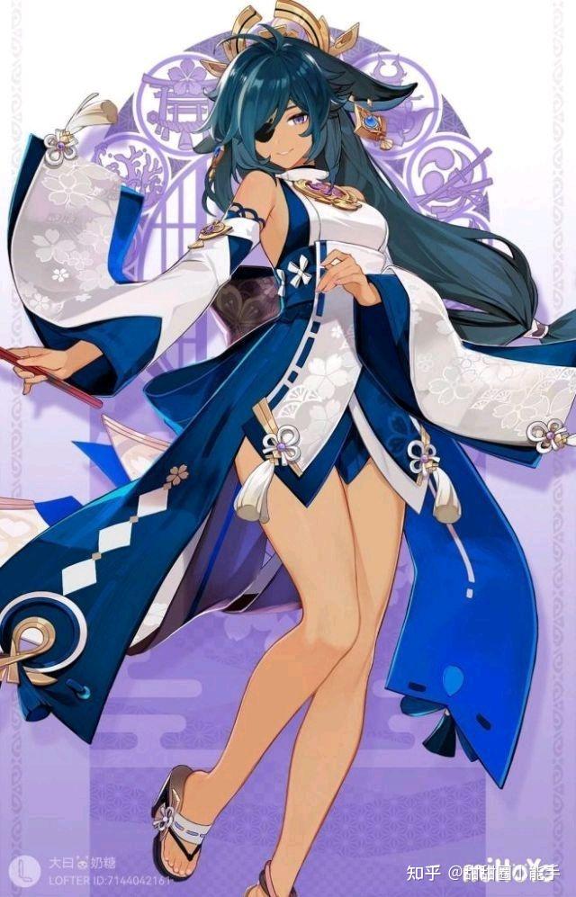 如何评价《原神》八重神子立绘? - 知乎