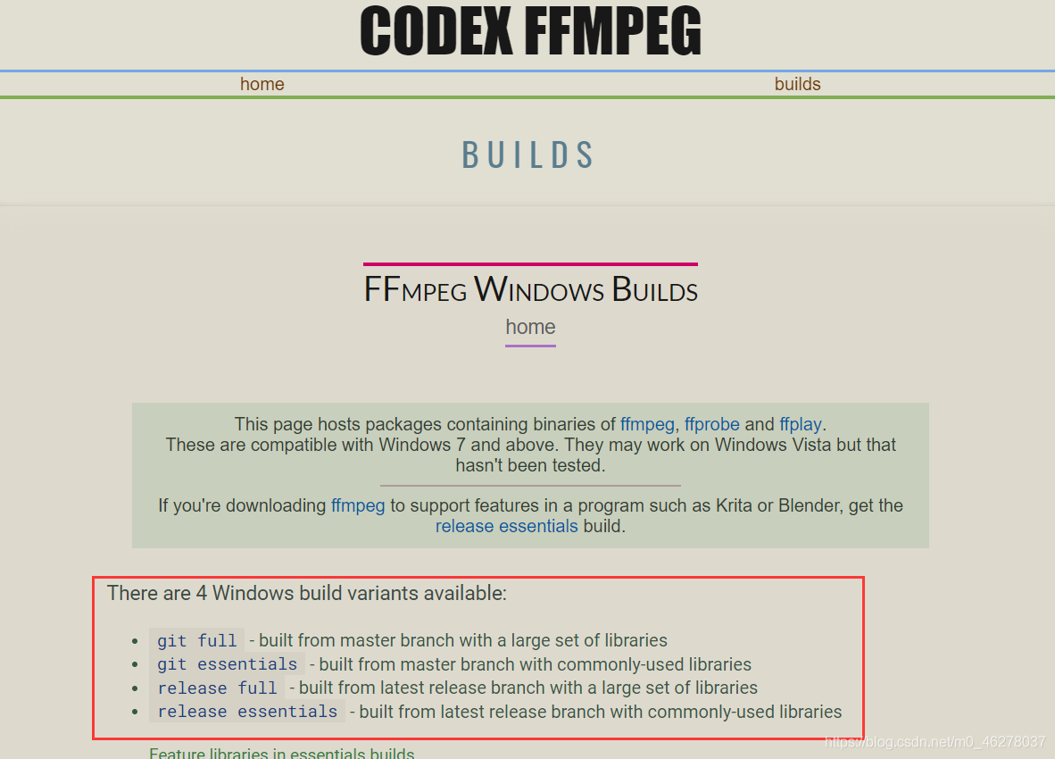 Windows ffmpeg 
