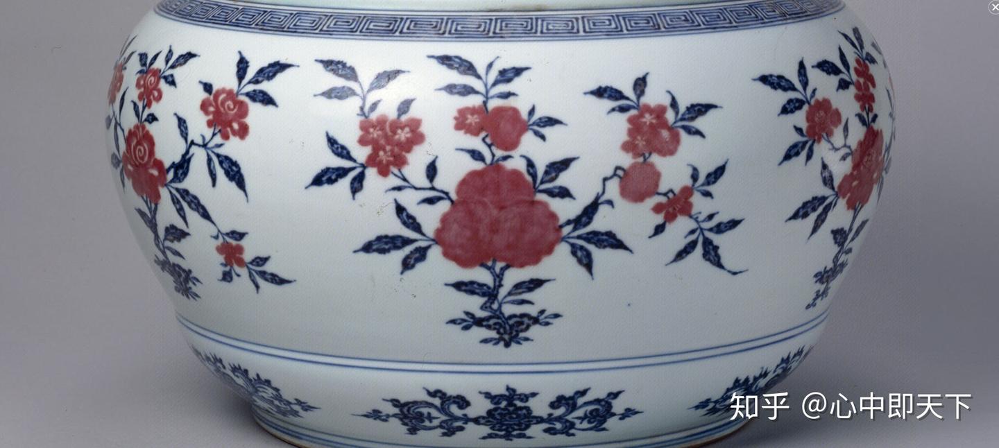 清雍正青花釉里红作品赏析- 知乎