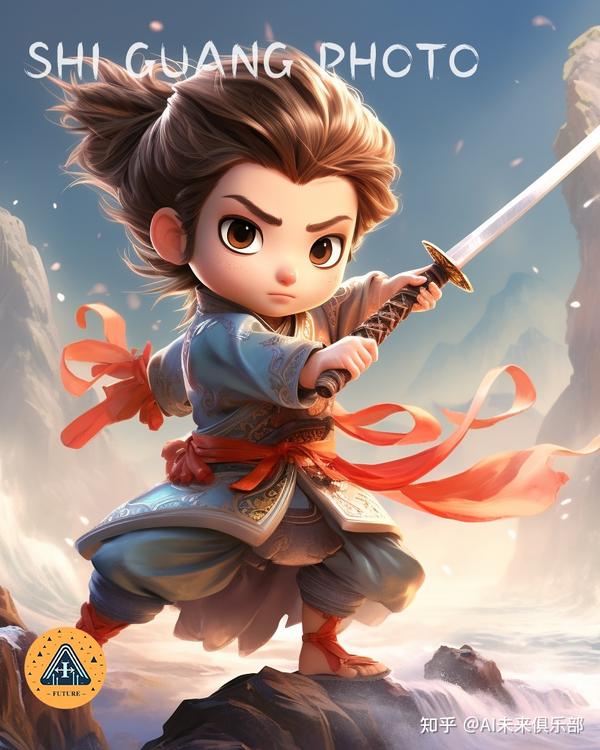 用 AI 做了一组卡通武侠风,谁还没个武侠梦! - 知乎