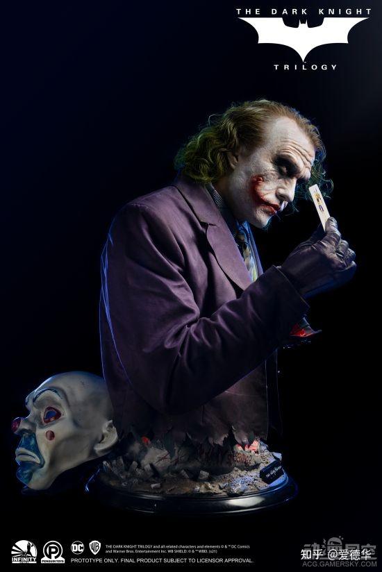 开天工作室《蝙蝠侠:黑暗骑士》小丑半身雕像 全球限量售价25万