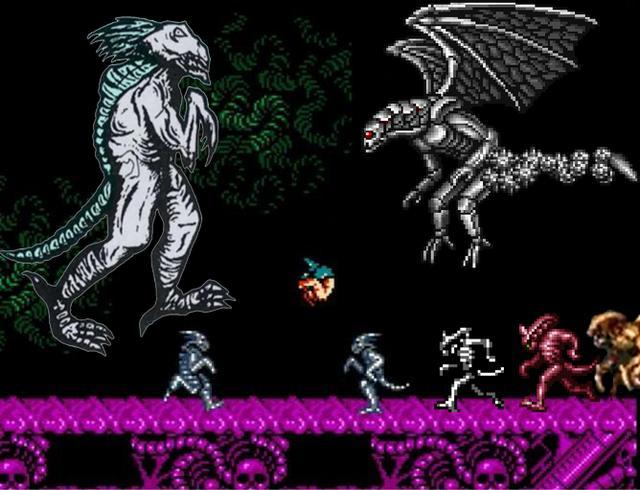 经典游戏魂斗罗低级怪物进化史任何小怪都可能成长为大boss