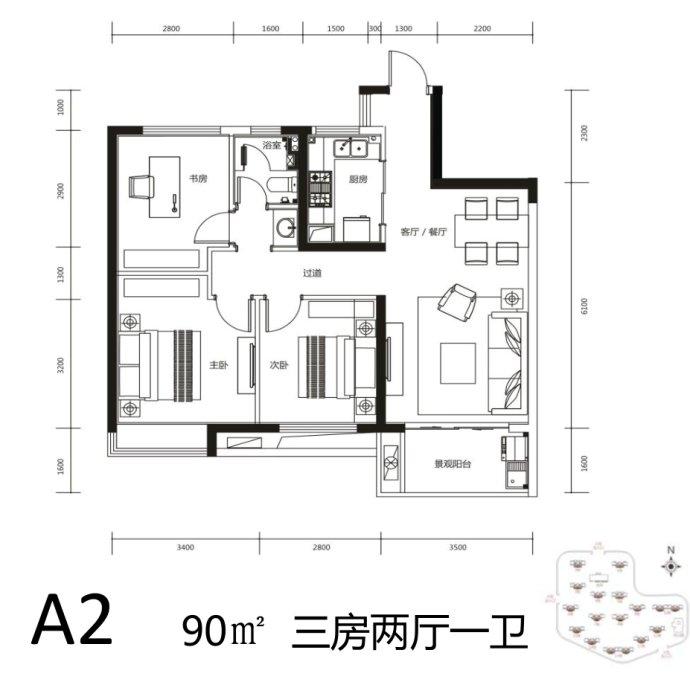 惠州大亚湾新力东园位置户型及价格