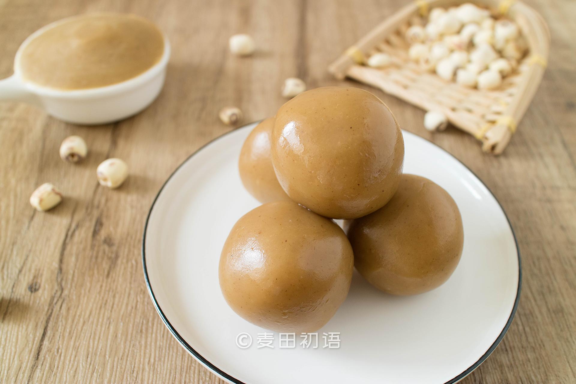 教你做好吃不腻的莲蓉馅原料简单很容易学会广式月饼必备