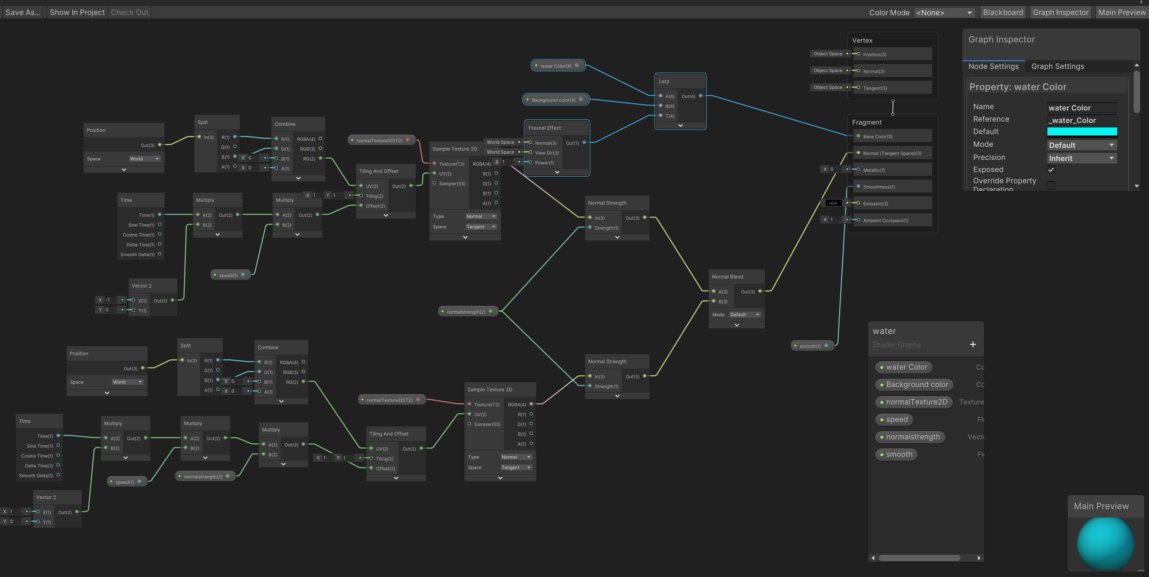 shader graph 实现湖/水面效果 - 知乎