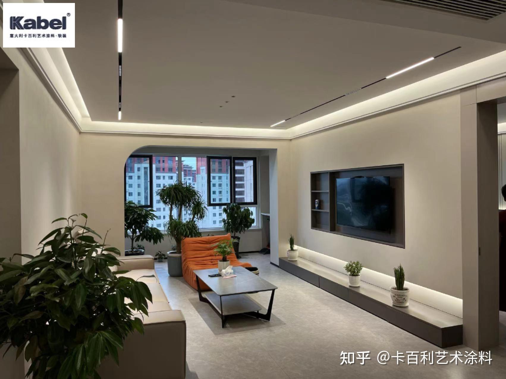 电视背景墙艺术漆效果图-纯色艺术漆 - 知乎