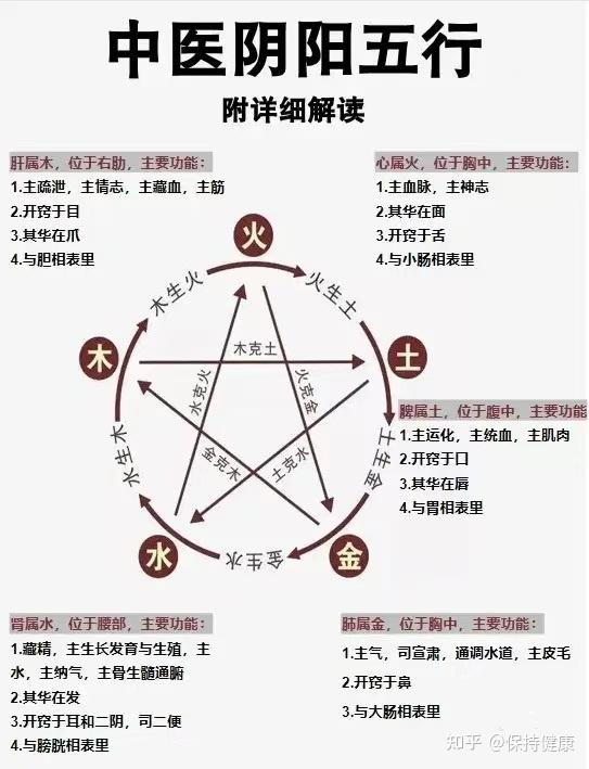 五行、五脏、五味、五色、五官、五情、五季、五液,相生相克,掌握身体的奥秘 - 知乎