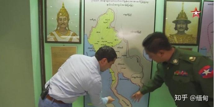 缅文版缅甸第三帝国贡榜王朝版图