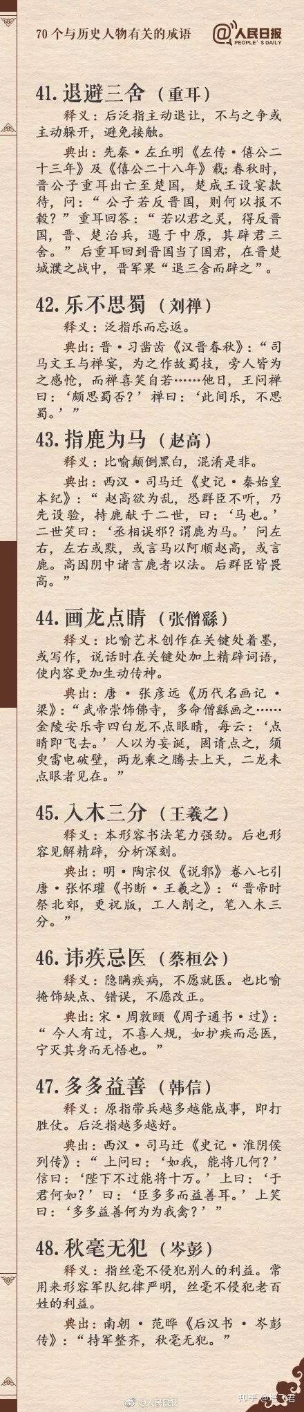 70个历史人物有关的成语，快为孩子收藏起来吧~ - 知乎