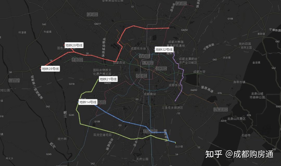 2021版成都市城市軌道交通線網規劃公示被失蹤地鐵線順利迴歸