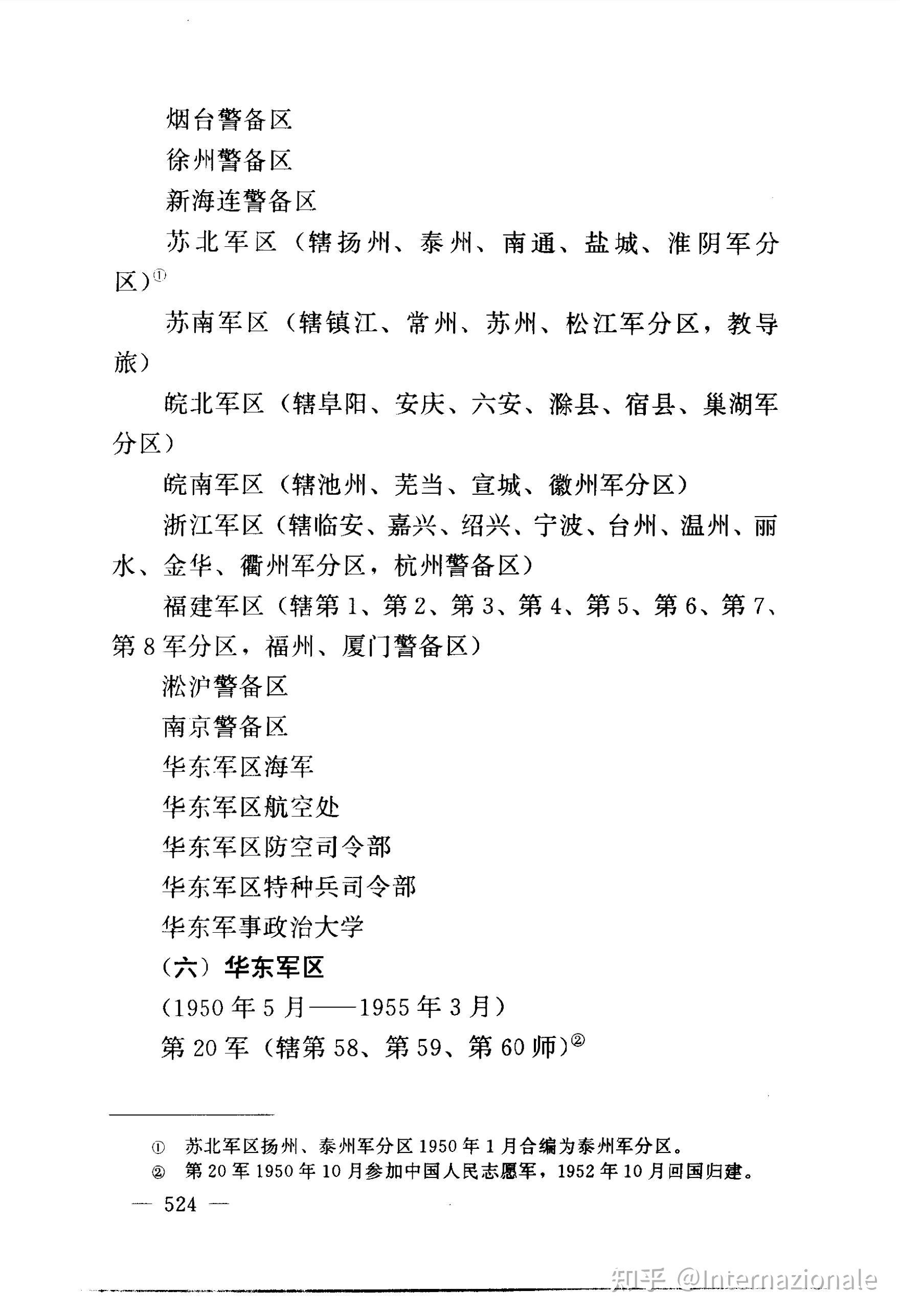 第三野战军战斗序列