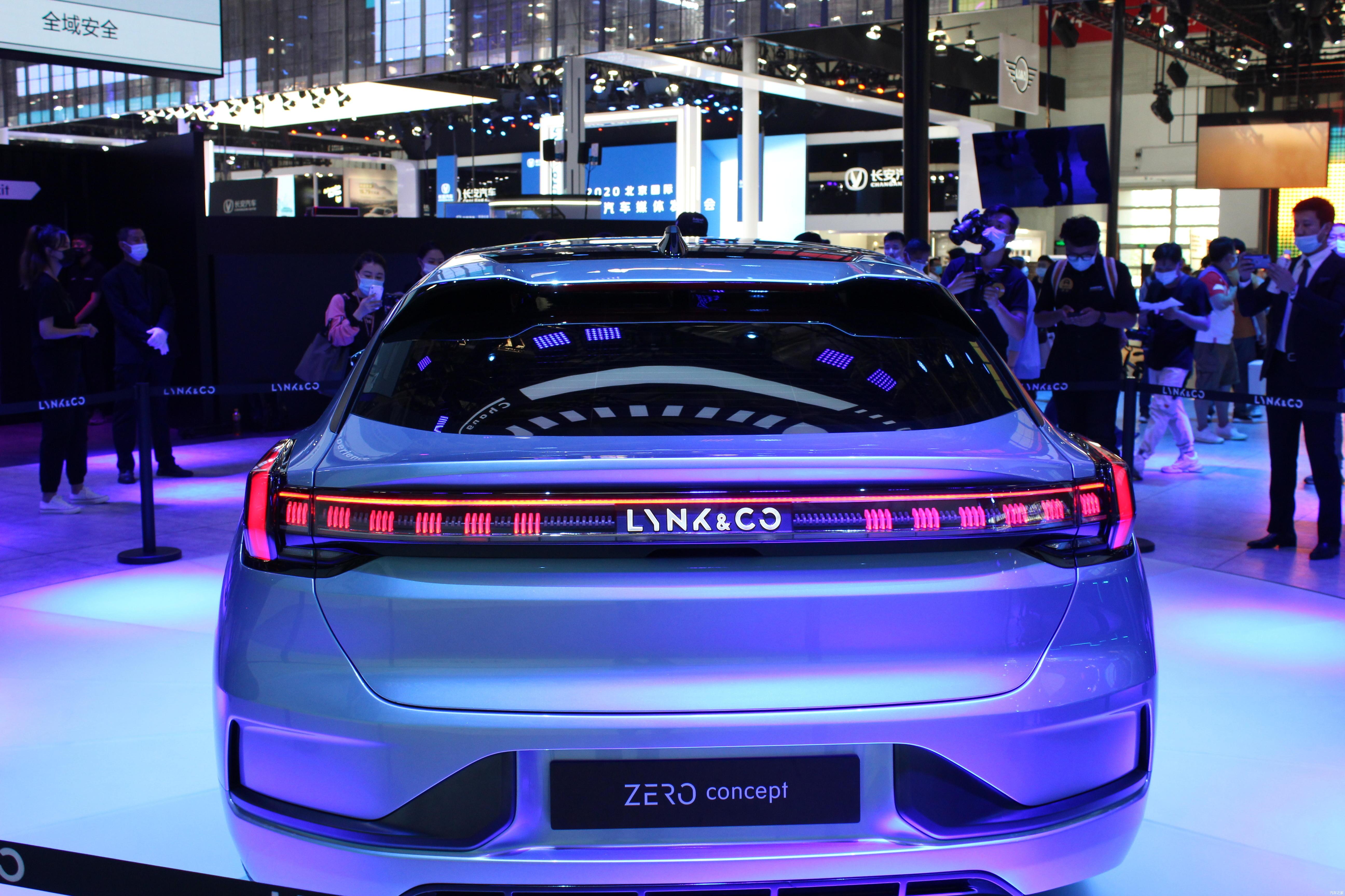 2020北京车展:领克zero concept概念车亮相,全新架构首款纯电动