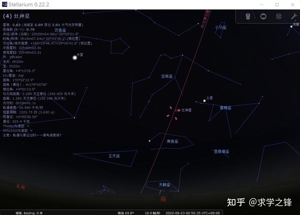 图解天象系列——2022年8月23日灶神星冲日 - 知乎
