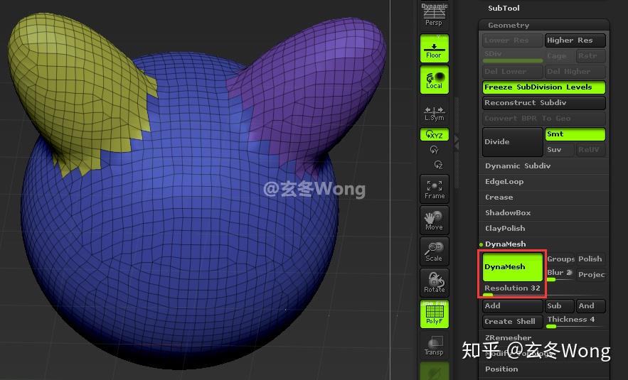 [ZBrush]DynaMesh常用技巧 - 知乎