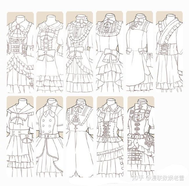 素材小姐姐角色的萝莉塔cos装